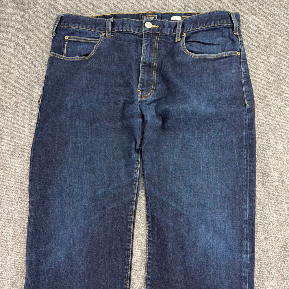 Armani Jeans Mens 38 (Fits 37x28.5) Blue J31 Regular Straight Leg Eagle - Picture 9 of 16